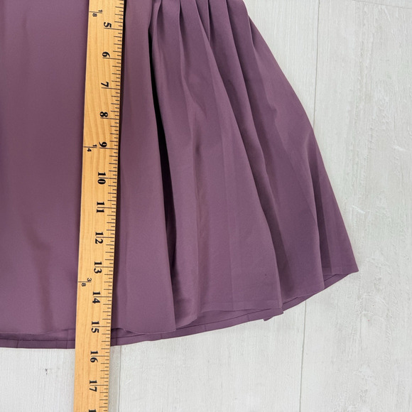 Athleta‎ Advantage Jupe Skort Pleated Size Large Damask Mauve Tennis Pickleball - Picture 12 of 15